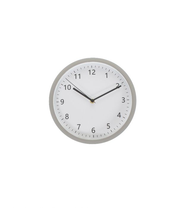 Seinäkello 25cm harmaa