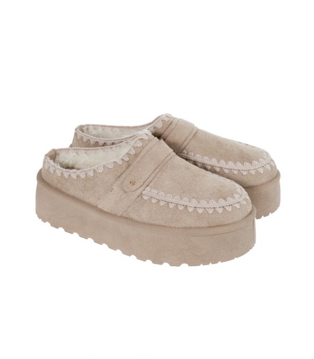 Paksupohjaiset pistokkaat beige